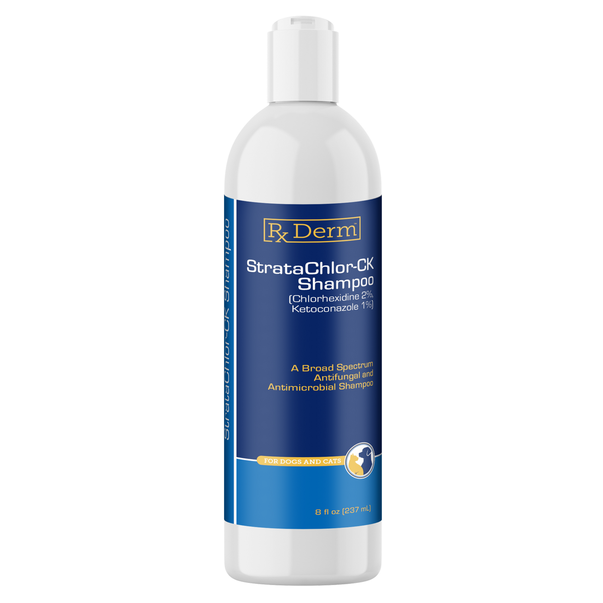 CuthicL　SHAMPOO StrataChlor CK Shampoo 8 oz | Chlorhexidine 2% Ketoconazole 1% for