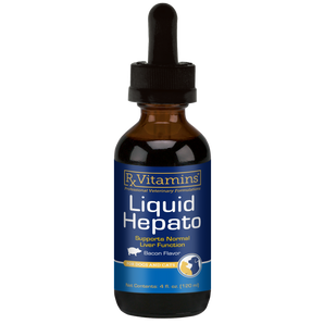 A bottle of Liquid Hepato by Rx Vitamins