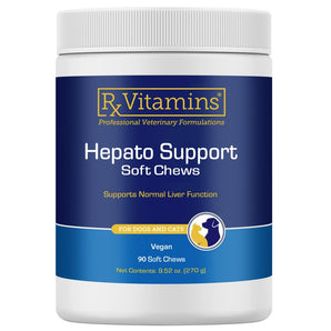 Container of Hepato Support Soft Chews for pets