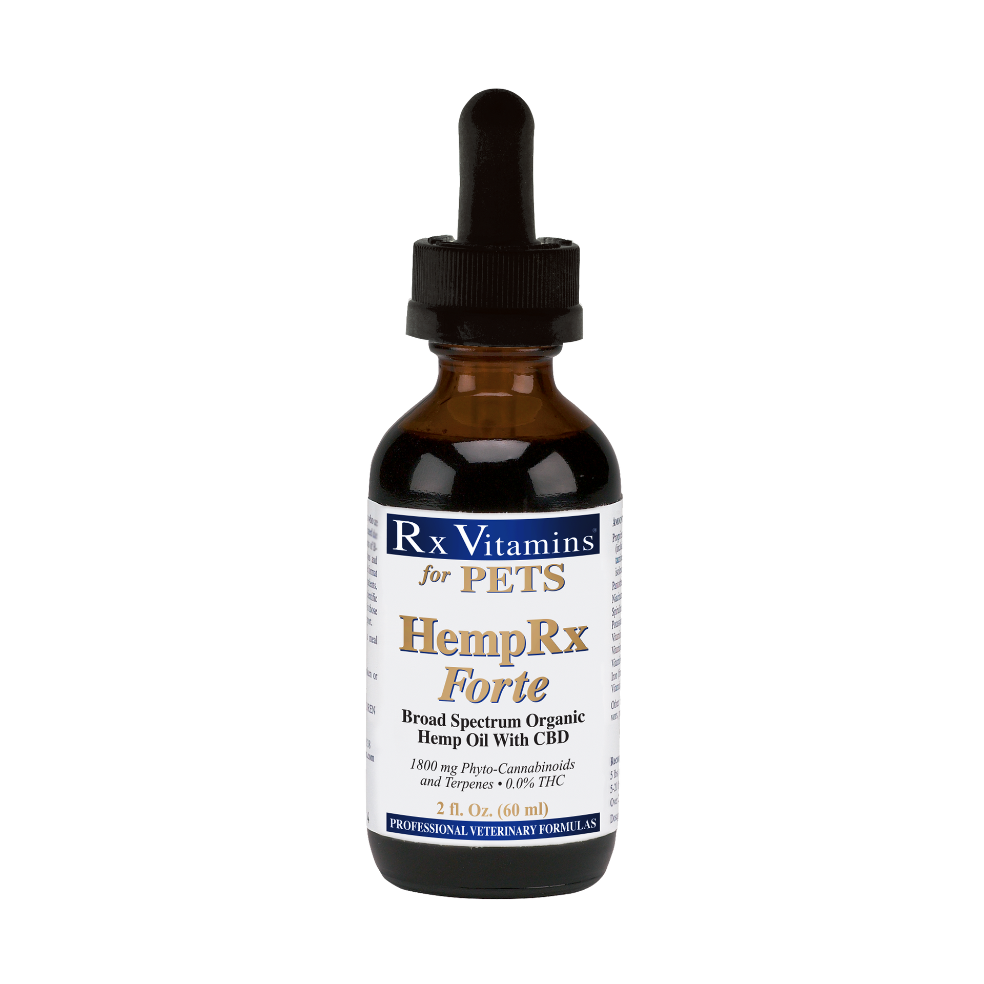 HempRx Forte - Hemp Oil with CBD for Dogs and Cats – RX Vitamins